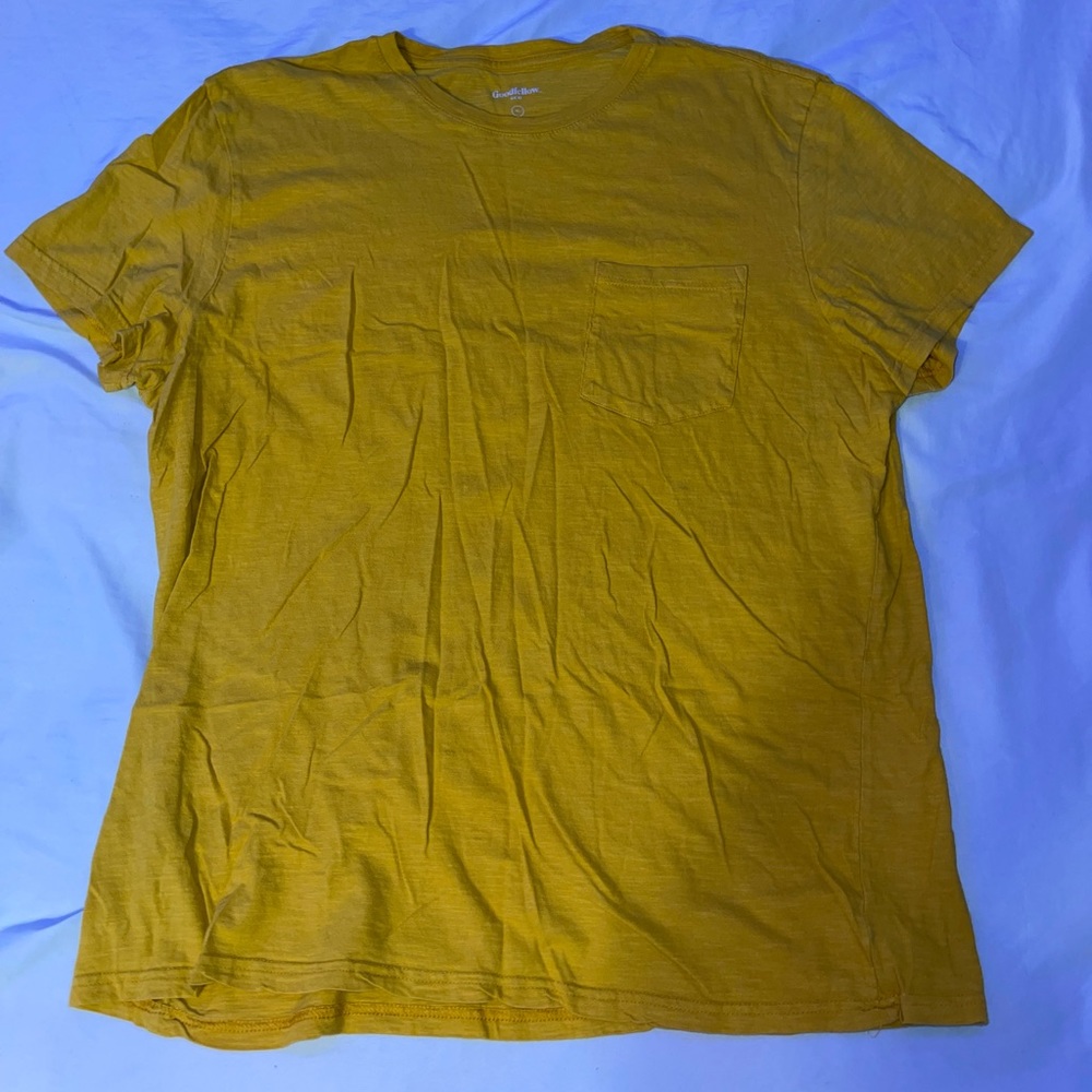 Yellow Goodfellow and Company T-shirt